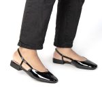 LOLA – Escarpins à bride plat en Noir – Image 3