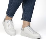 SIVY – Baskets à plateforme en Argenté – Image 4