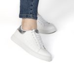 SIVY – Baskets à plateforme en Argenté – Image 6