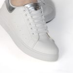 SIVY – Baskets à plateforme en Argenté – Image 3