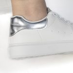 SIVY – Baskets à plateforme en Argenté – Image 8