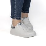 SIVY – Baskets à plateforme en Argenté – Image 7