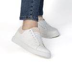 SIVY – Baskets à plateforme en Beige – Image 6