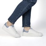 SIVY – Baskets à plateforme en Bleu – Image 2