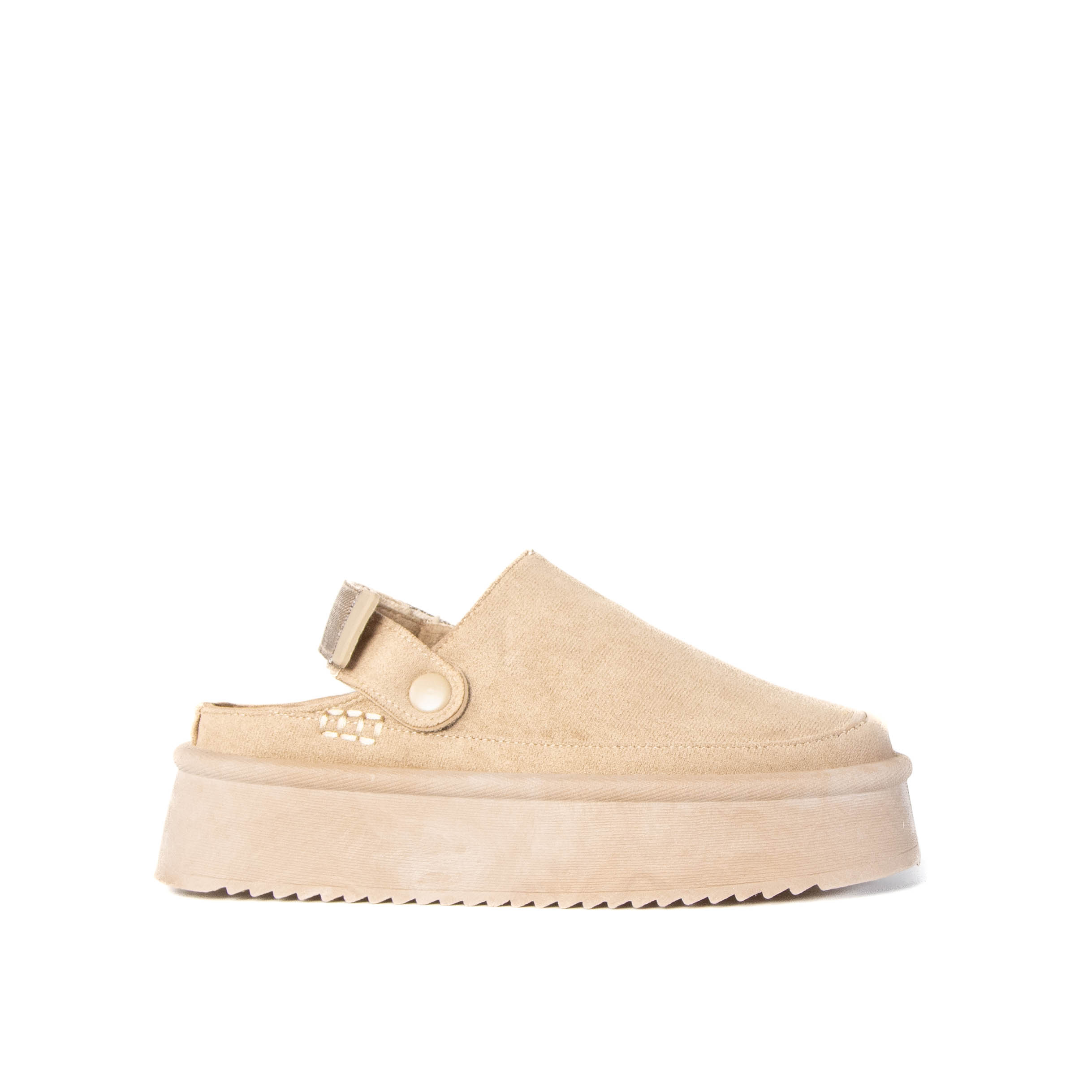 TE-17-FDKaki-38_1 Fleecy – Chaussons à plateforme en Kaki – Image 1