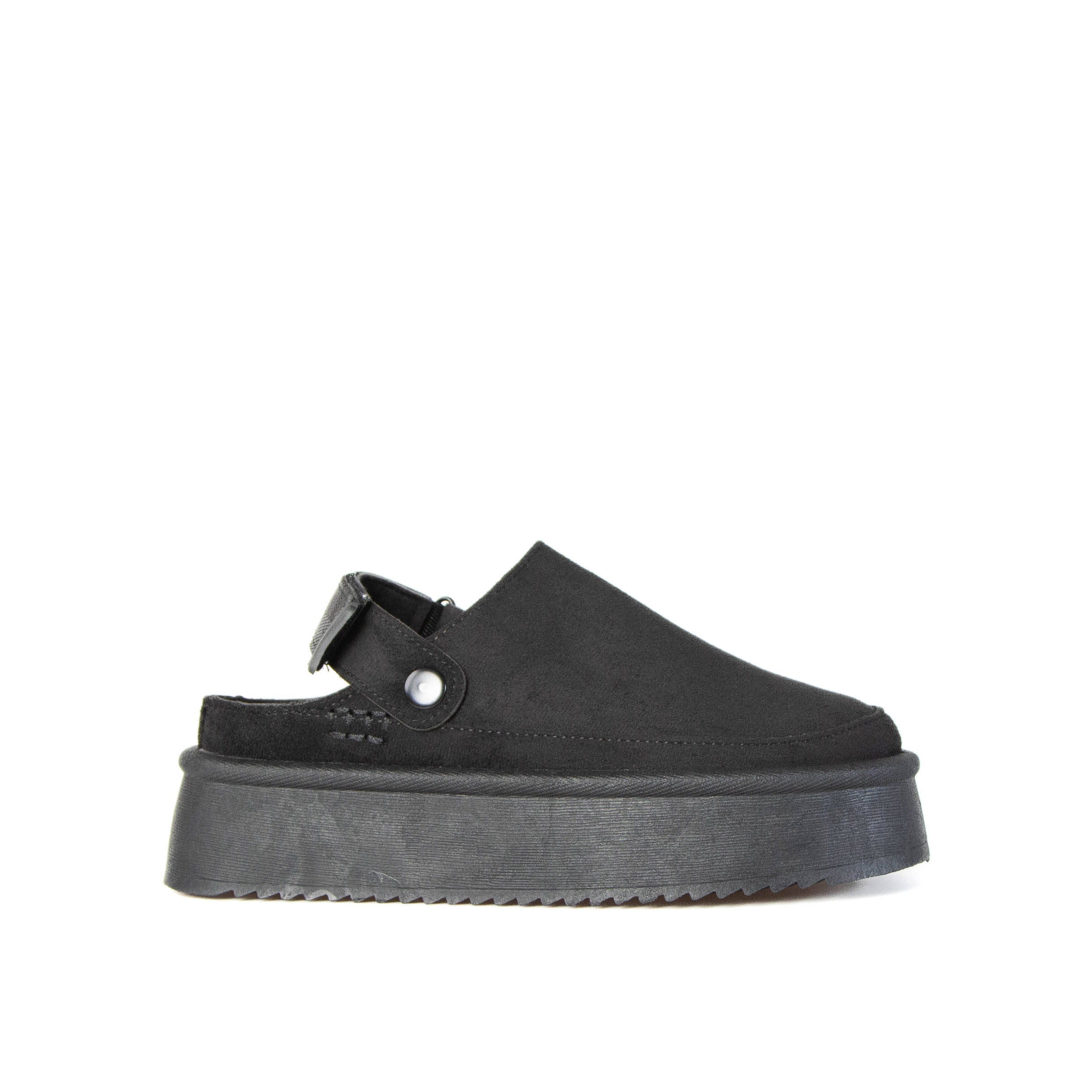 TE-17-FDNoir-38_1 Fleecy – Chaussons à plateforme en Noir – Image 1