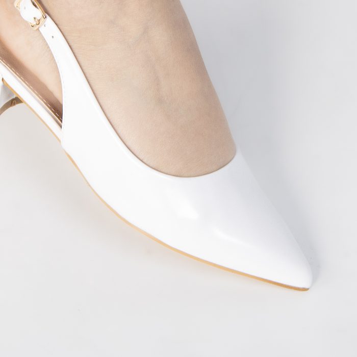 MILANA - Escarpins à bride plat en Blanc – Image 3