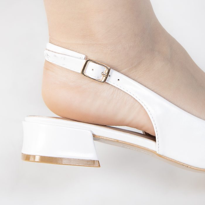 MILANA - Escarpins à bride plat en Blanc – Image 7