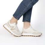VANESSA – Baskets femmes en Beige – Image 2