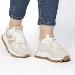 VANESSA – Baskets femmes en Beige – Image 8