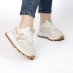 VANESSA – Baskets femmes en Beige – Image 4