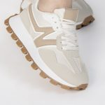 VANESSA – Baskets femmes en Beige – Image 3