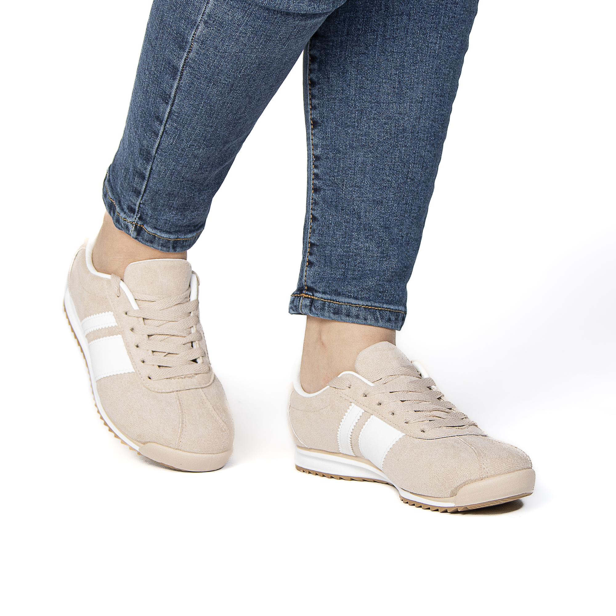 TE-2502-FDBeige-37_3 FELLA – Baskets Femmes en Beige – Image 2