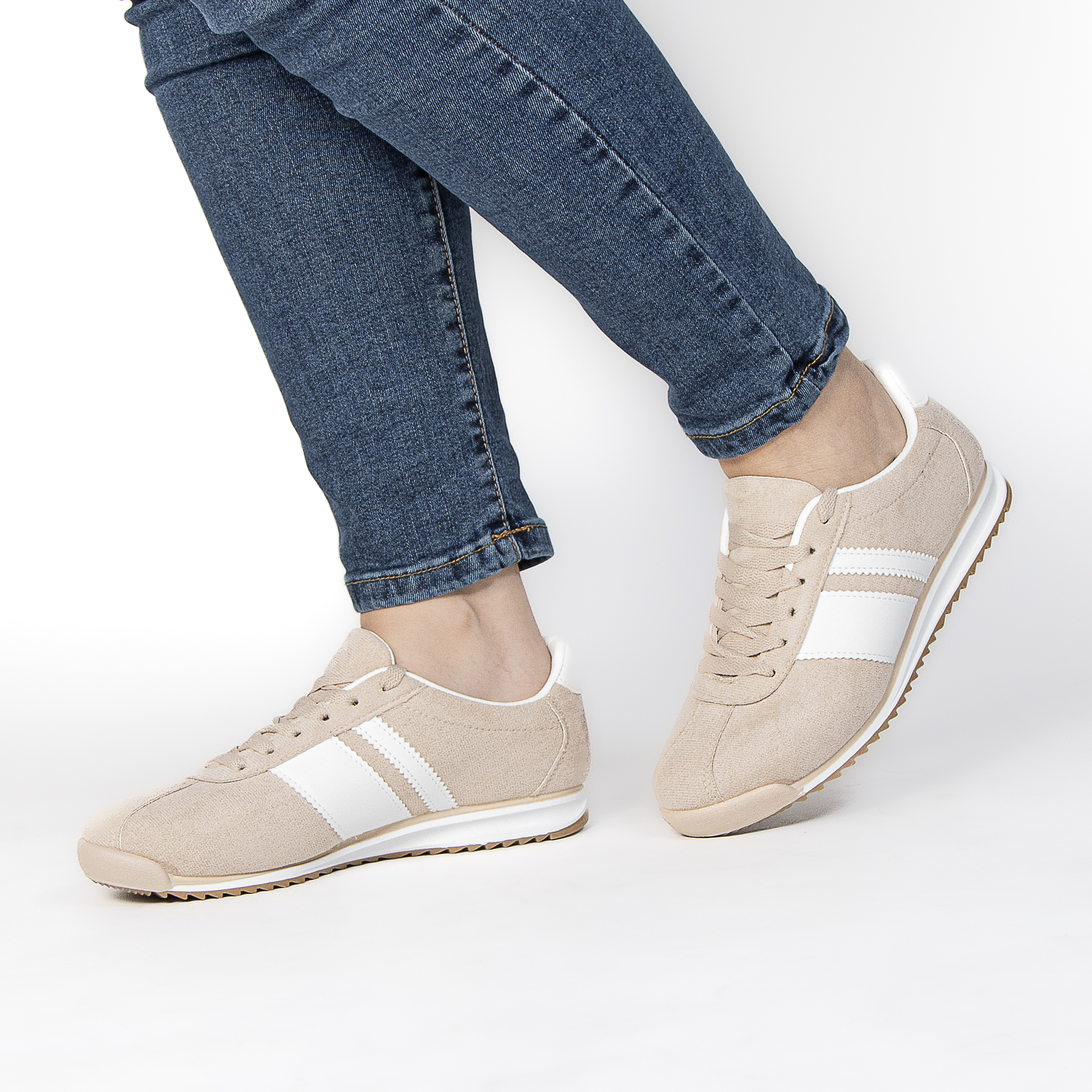 TE-2502-FDBeige-37_5 FELLA – Baskets Femmes en Beige – Image 6