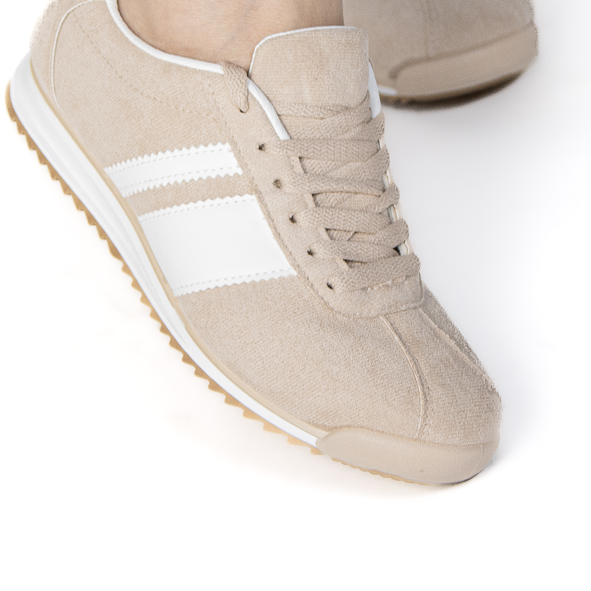 TE-2502-FDBeige-37_6 FELLA – Baskets Femmes en Beige – Image 3