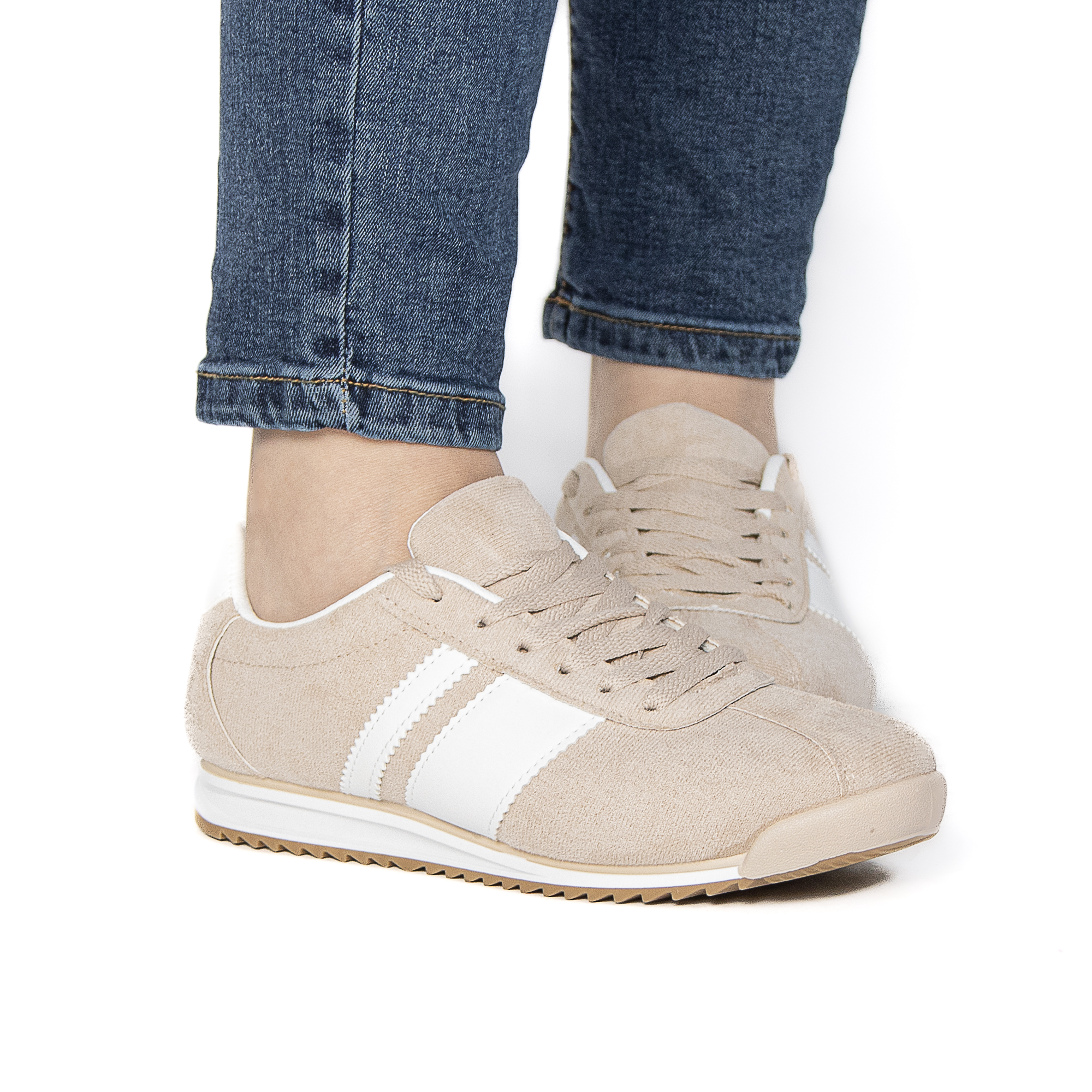 TE-2502-FDBeige-37_8 FELLA – Baskets Femmes en Beige – Image 7