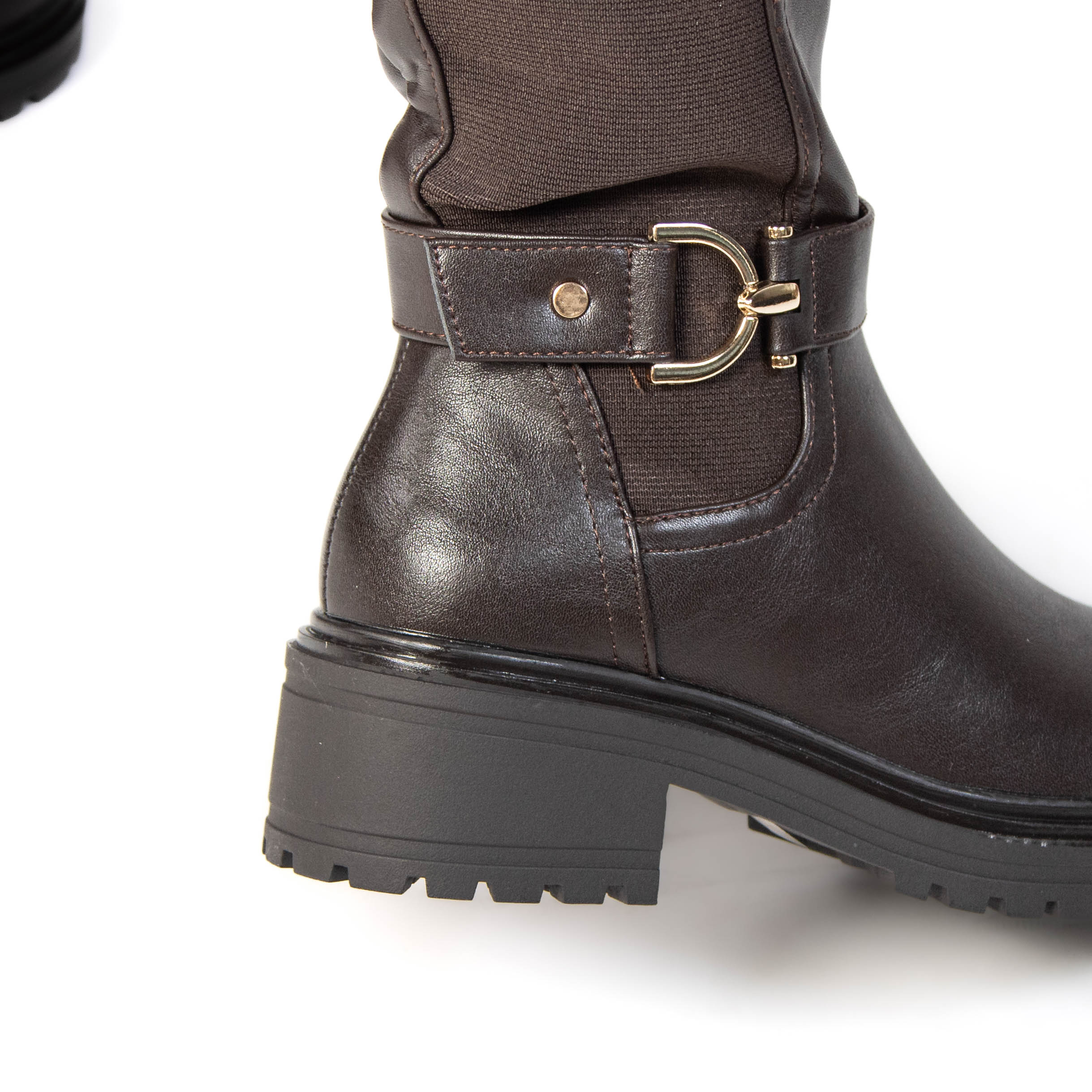 TE-267-MAMarron-38_6 SELESTER – Bottes Femmes en Marron – Image 4