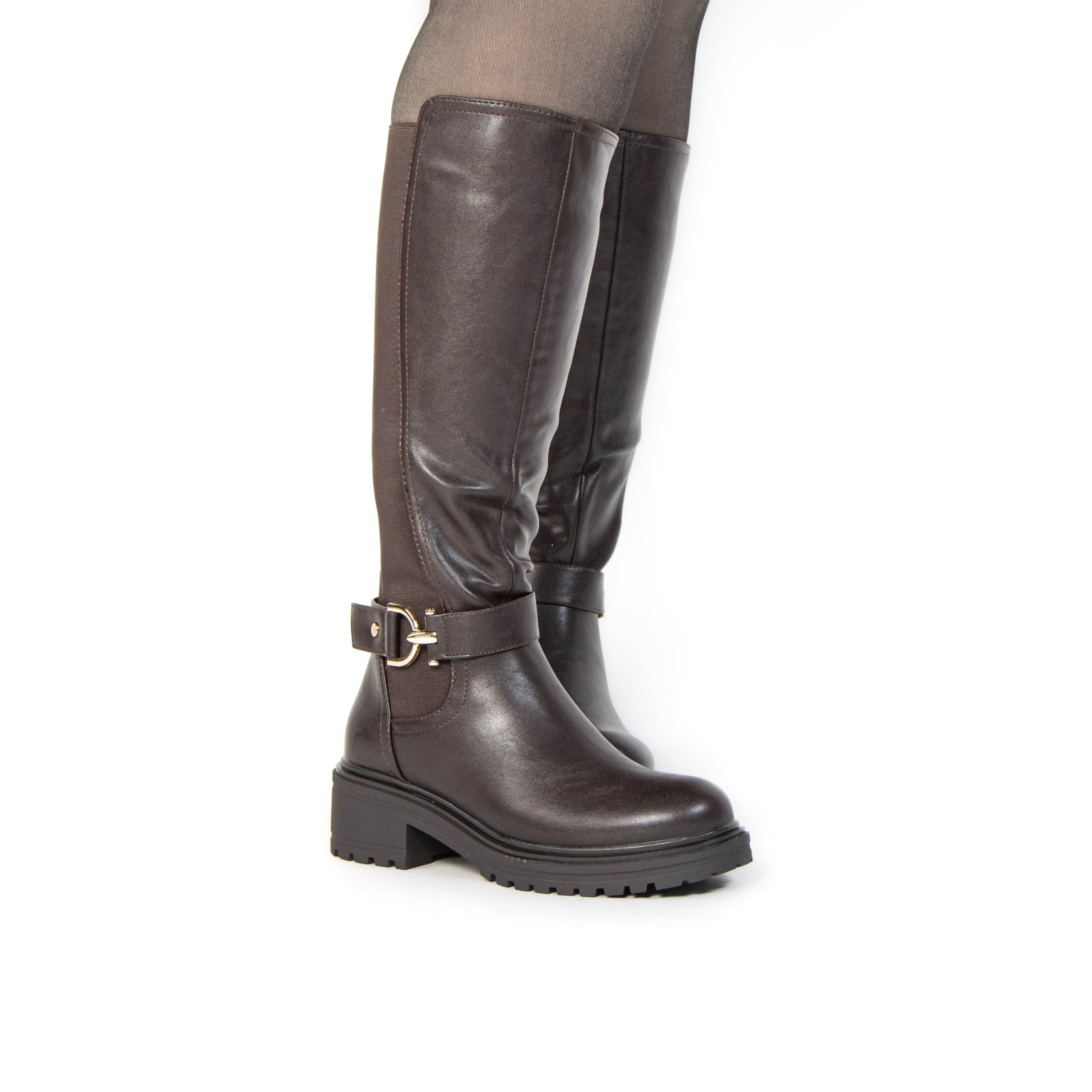 TE-267-MAMarron-38_7 SELESTER – Bottes Femmes en Marron – Image 8