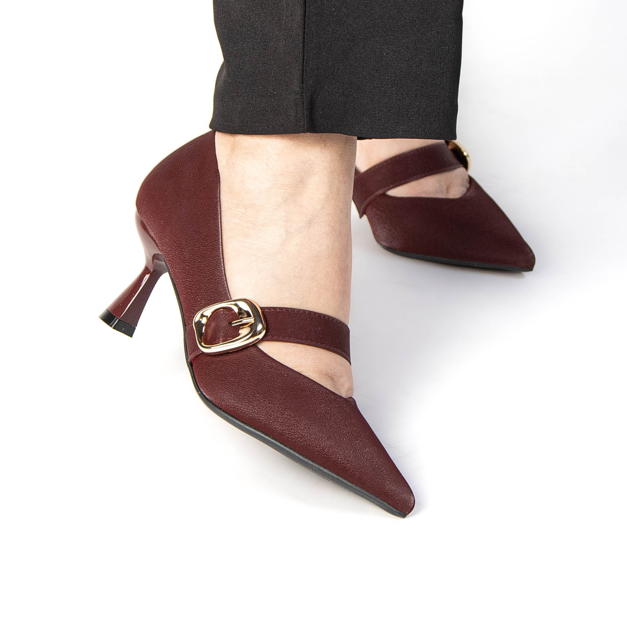 TE-31-MABordeau-38_4 NEELA – Escarpins Femmes en Bordeau – Image 6