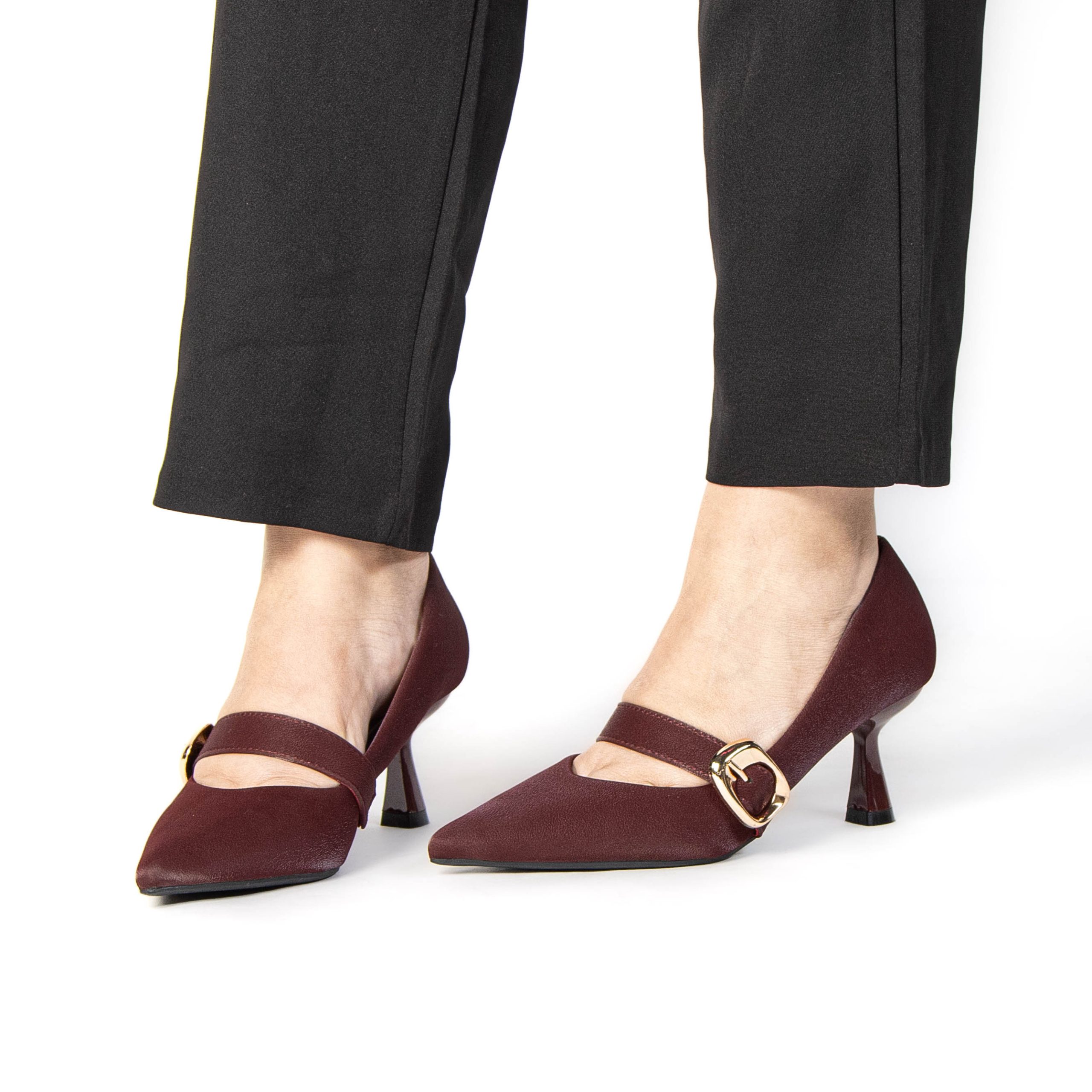 TE-31-MABordeau-38_5 NEELA – Escarpins Femmes en Bordeau – Image 5