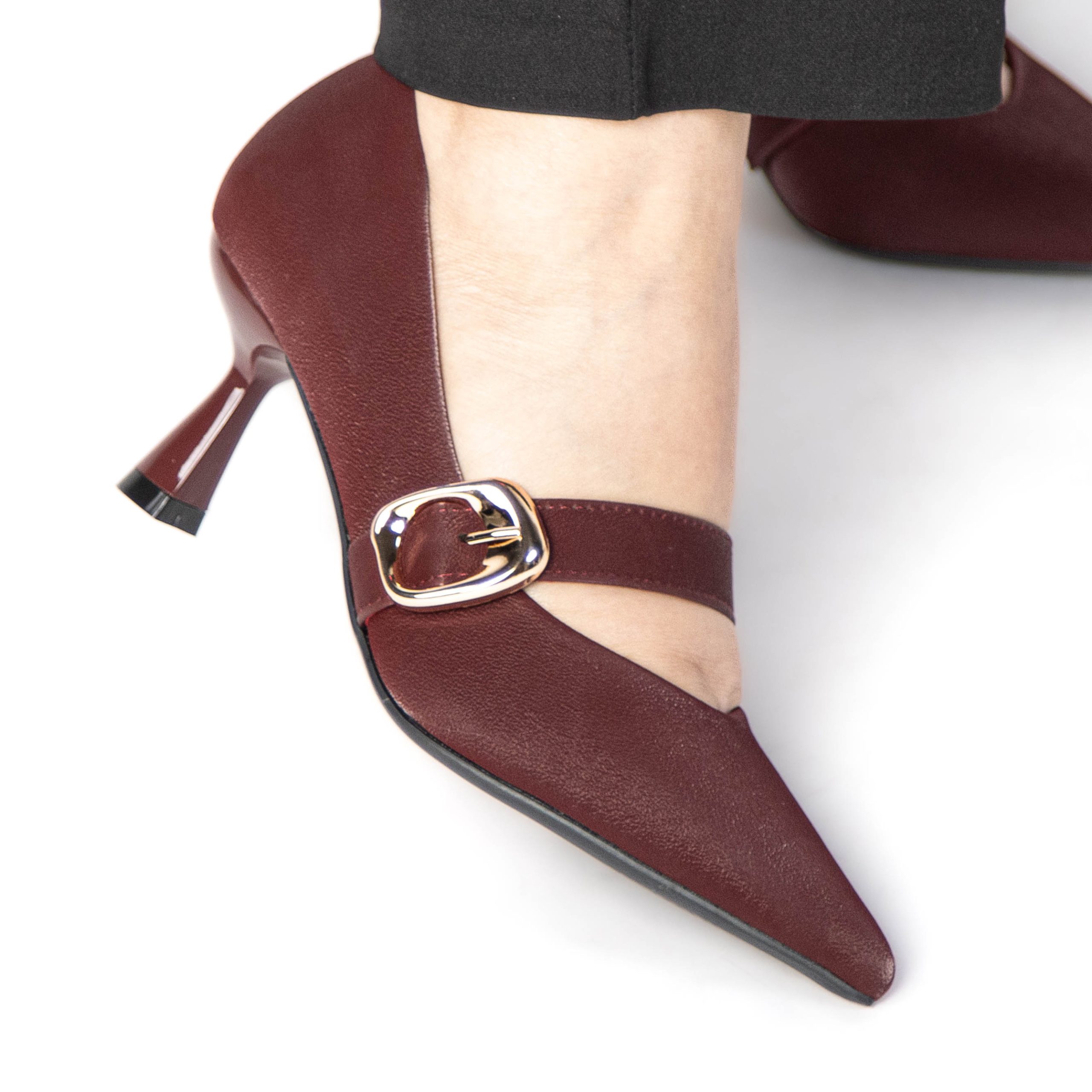 TE-31-MABordeau-38_6 NEELA – Escarpins Femmes en Bordeau – Image 4