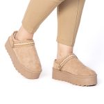 Shaggy – Chaussons à plateforme en Kaki – Image 6