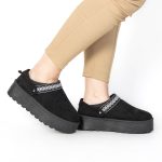 Shaggy – Chaussons à plateforme en Noir – Image 2