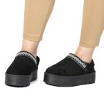 Shaggy – Chaussons à plateforme en Noir – Image 7