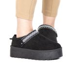 Shaggy – Chaussons à plateforme en Noir – Image 8