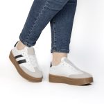 Solaro – Baskets à plateforme en Blanc – Image 4