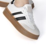 Solaro – Baskets à plateforme en Blanc – Image 3