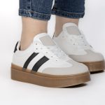 Solaro – Baskets à plateforme en Blanc – Image 7