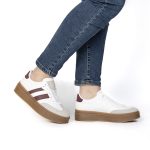 Solaro – Baskets à plateforme en Bordeau – Image 2