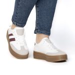 Solaro – Baskets à plateforme en Bordeau – Image 4