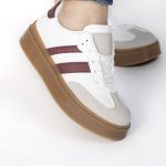 Solaro – Baskets à plateforme en Bordeau – Image 3