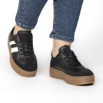 Solaro – Baskets à plateforme en Noir – Image 5