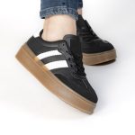 Solaro – Baskets à plateforme en Noir – Image 3