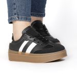 Solaro – Baskets à plateforme en Noir – Image 7