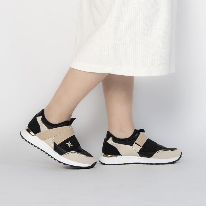 Melvine - Baskets Femmes en Beige – Image 2