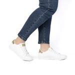 Evander – Baskets femmes en Doré – Image 2