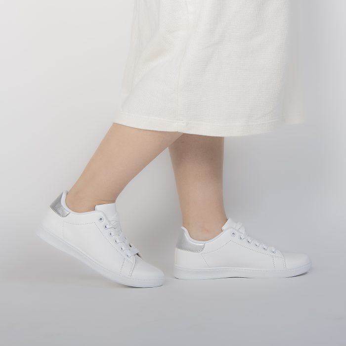 HEDDY - Baskets Basses Femmes en Argenté – Image 2