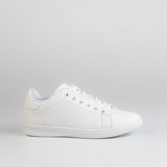 HEDDY - Baskets Basse Blanche avec détail en Noir – Image 1