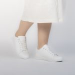 HEDDY - Baskets Basse Blanche avec détail en Noir – Image 4