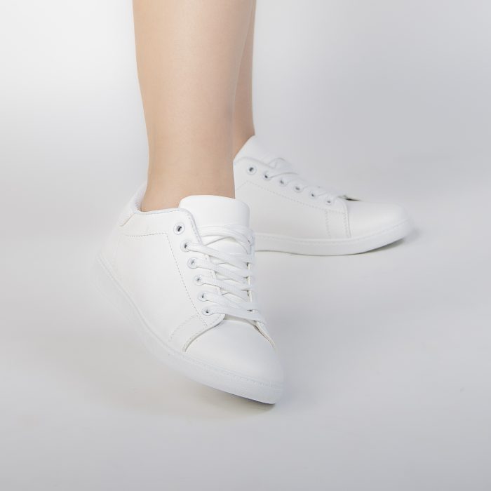 HEDDY - Baskets Basse Blanche avec détail en Noir – Image 7