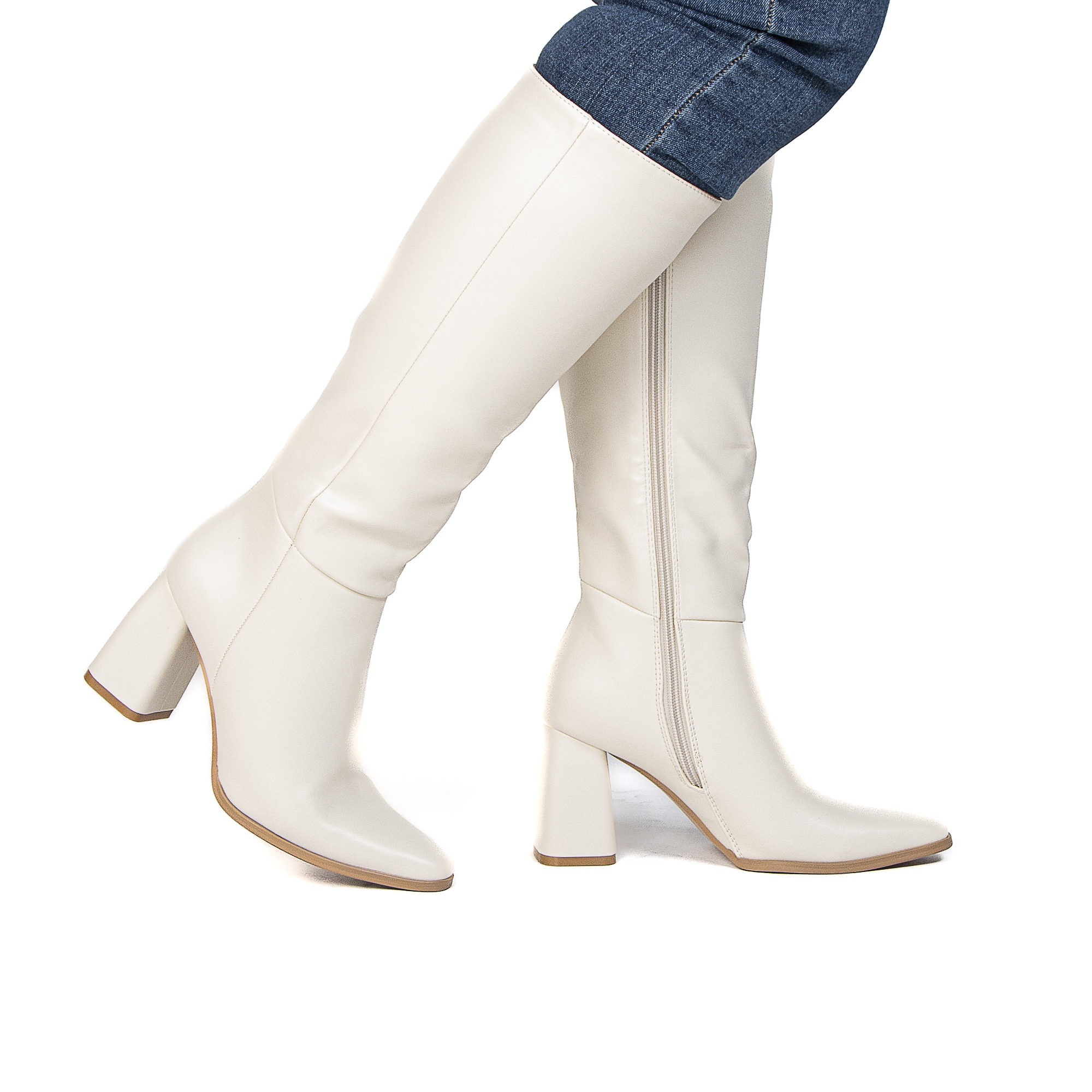 TE-6373-MABeige-37_1 DRINDLE – Bottes femmes en Beige – Image 1