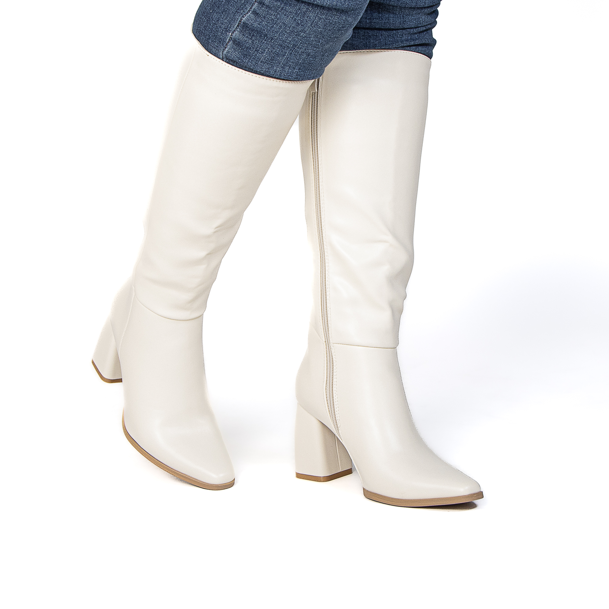 TE-6373-MABeige-37_2 DRINDLE – Bottes femmes en Beige – Image 5