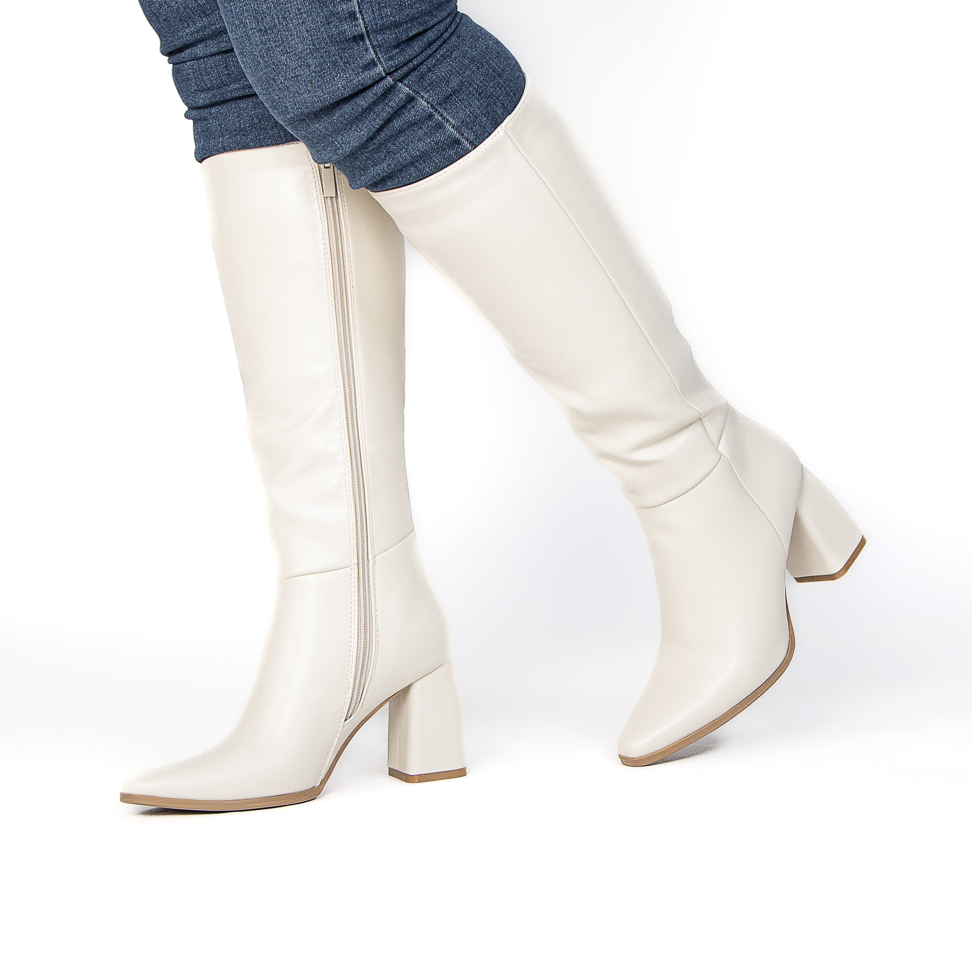 TE-6373-MABeige-37_4 DRINDLE – Bottes femmes en Beige – Image 7