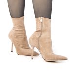 HODA – Bottines à talon Fin en kaki – Image 7