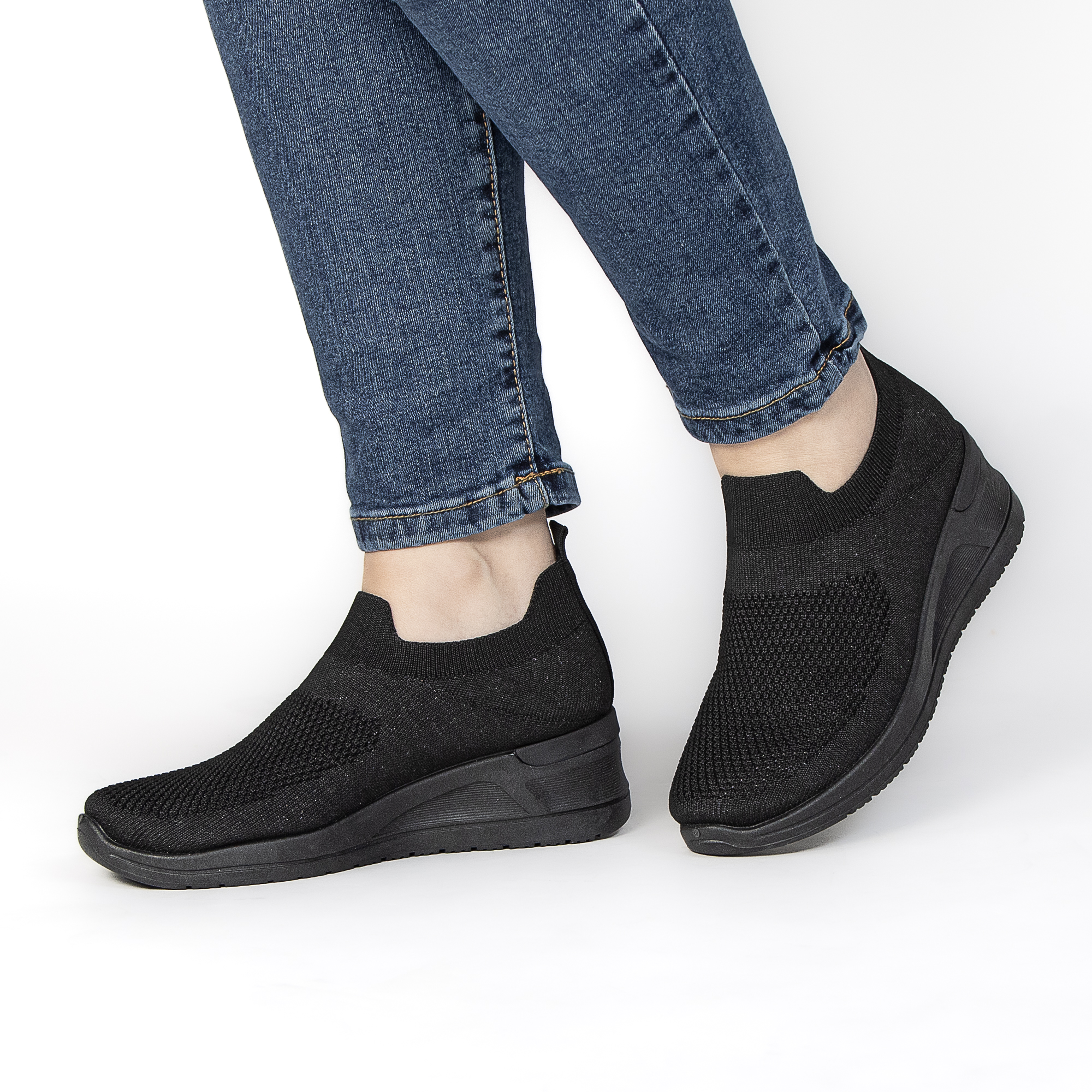 TE-68-TENoir-37_5 ARIA – Baskets Confort Respirantes en Noir – Image 5