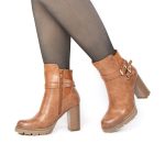 Major – Bottines à talon en Tabac – Image 7